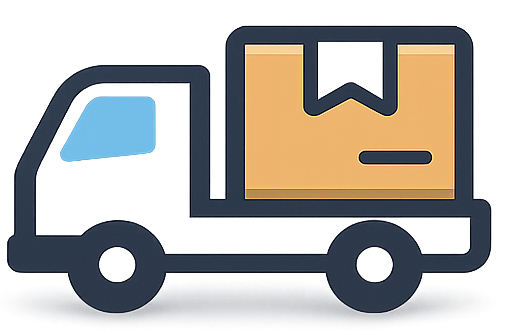 Free shipping delivery truck icon for ecommerce website