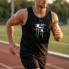 Running gym vest for men lightweight activewear sleeveless sports vest for outdoor fitness