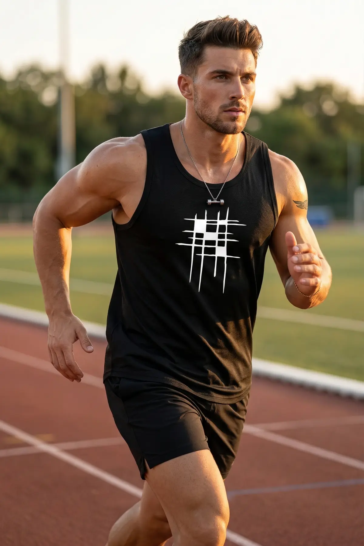 Running gym vest for men lightweight activewear sleeveless sports vest for outdoor fitness