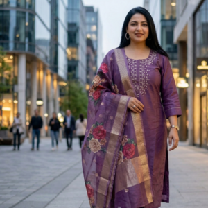 stylish women cotton kurta set with dupatta street style ethnic outfit daily ethnic wear salwar suit